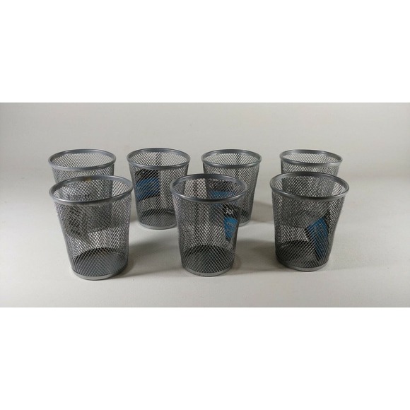 Jot Metal Screen Cups Containers for Pens Pencils 7 Count - Picture 1 of 4